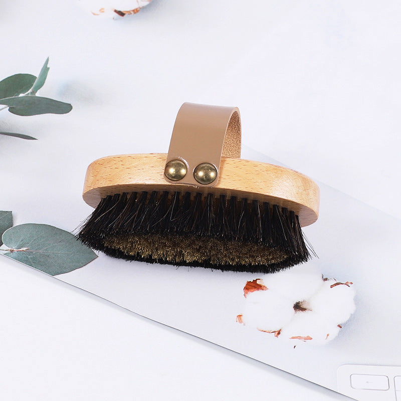 BrushUp - Theaceae Shoe Wooden Handle Household Shoe Brush Two-sided Washbasin Multifunctional Brush