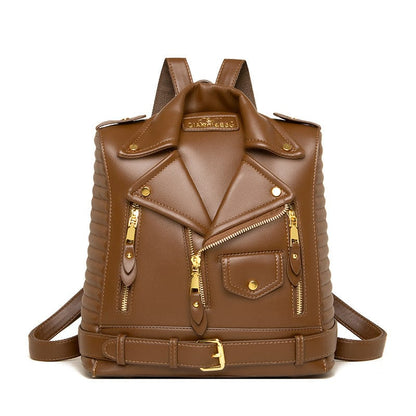 Maëva Leather Backpack, Jacket Shaped – Elegance &amp; Originality