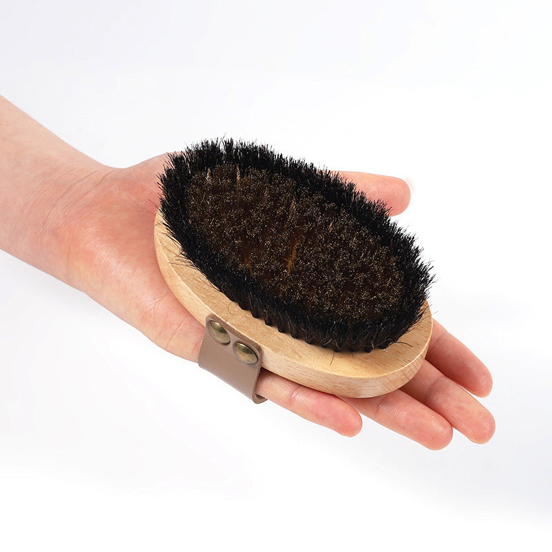 BrushUp - Theaceae Shoe Wooden Handle Household Shoe Brush Two-sided Washbasin Multifunctional Brush