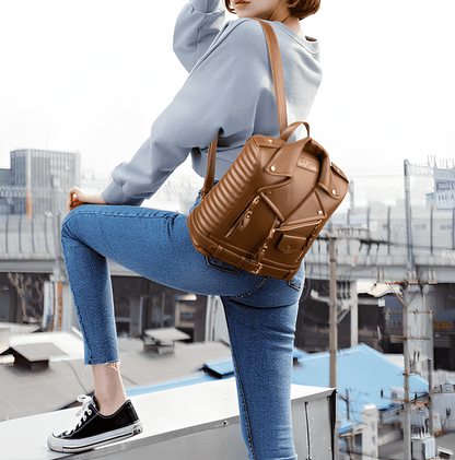 Maëva Leather Backpack, Jacket Shaped – Elegance &amp; Originality