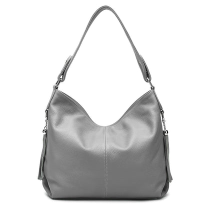 Clémence - Sac à main épaule en cuir véritable pour femme