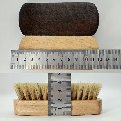 PerfectBrush - Pig Brush Leather Shoe Brush With Solid Wood Handle